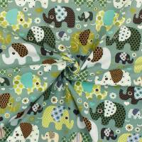 Jersey Elefanten mint/bunt