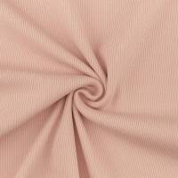 Rippjersey Stoff, uni hellrosa