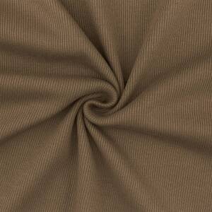 Rippjersey Stoff, uni braun