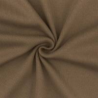 Rippjersey Stoff, uni braun