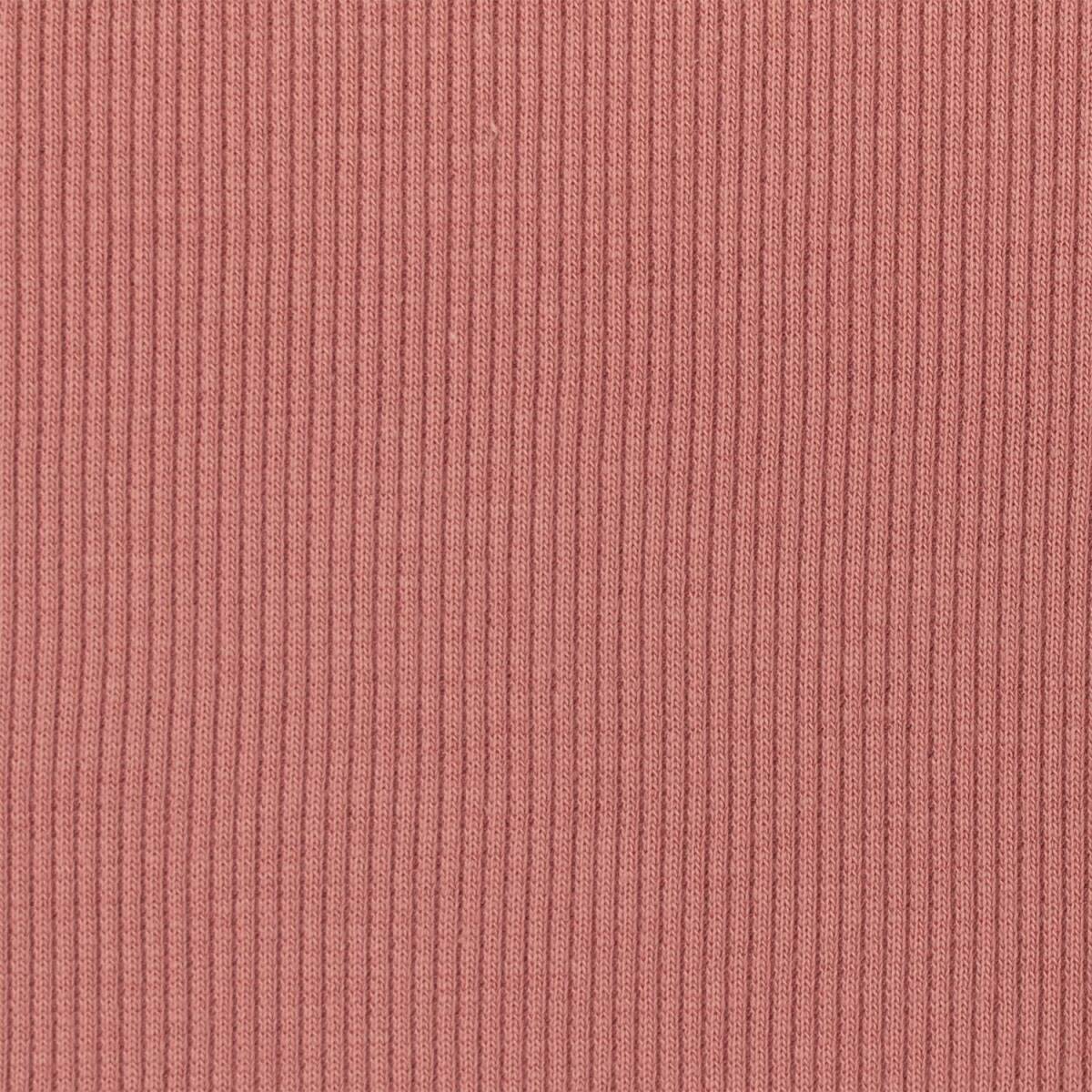 Rippjersey Stoff, uni rosa box