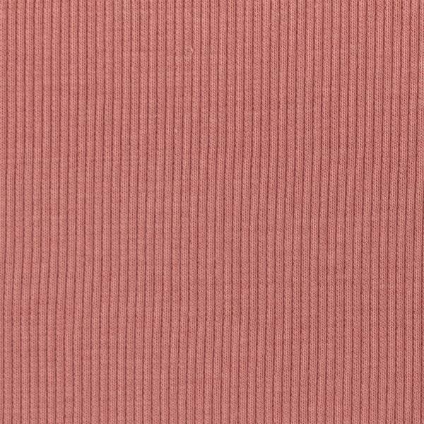 Rippjersey Stoff, uni rosa