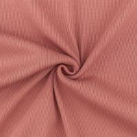 Rippjersey Stoff, uni rosa