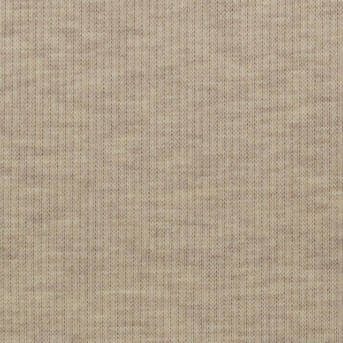 Rippjersey Stoff, melange beige box