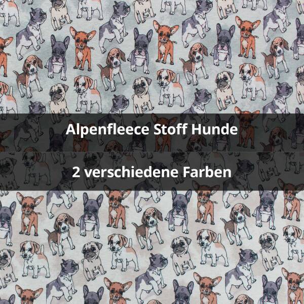 Alpenfleece Stoff Hunde
