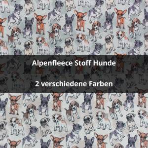 Alpenfleece Stoff Hunde