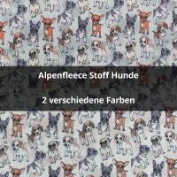 Alpenfleece Stoff Hunde