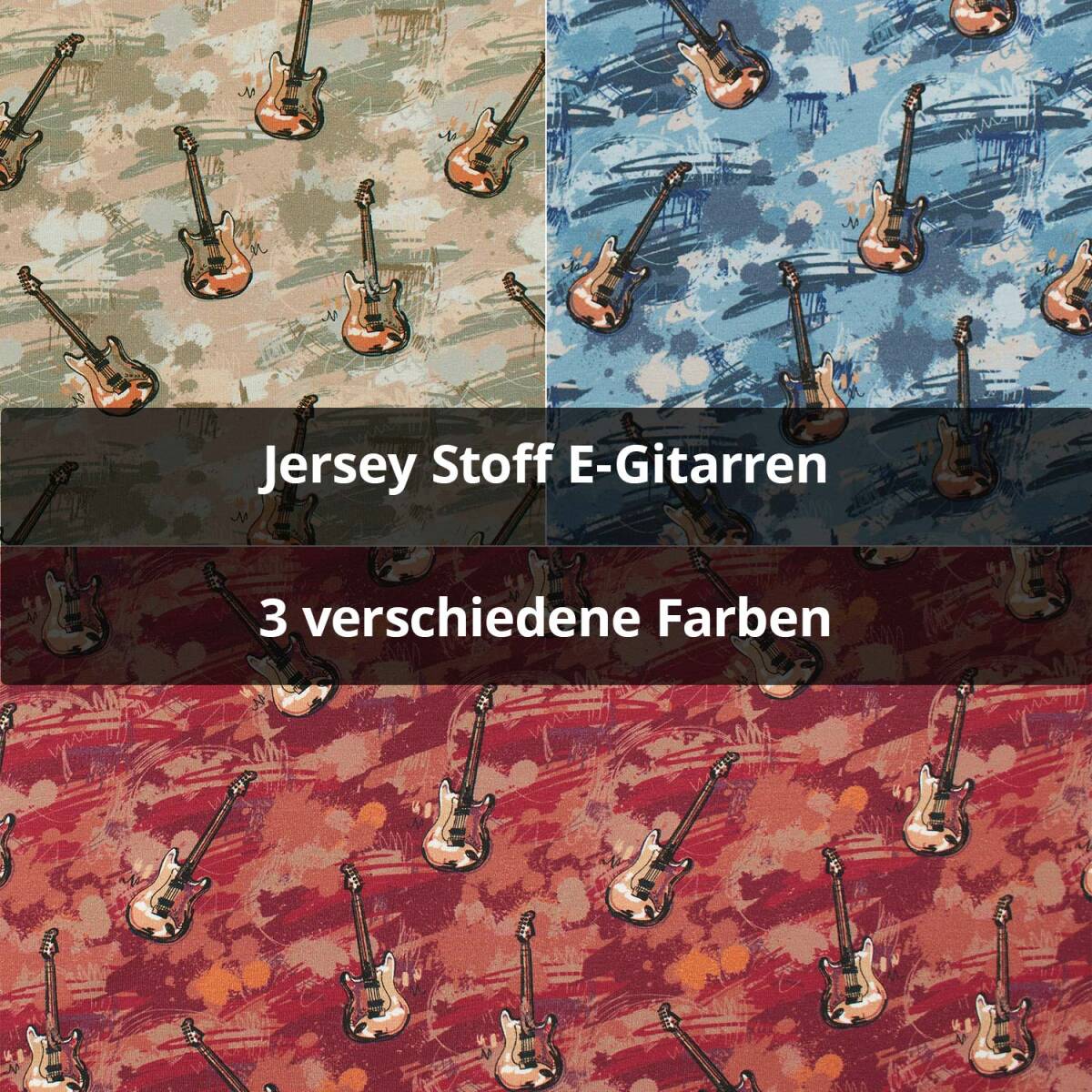 Jersey Stoff E-Gitarren