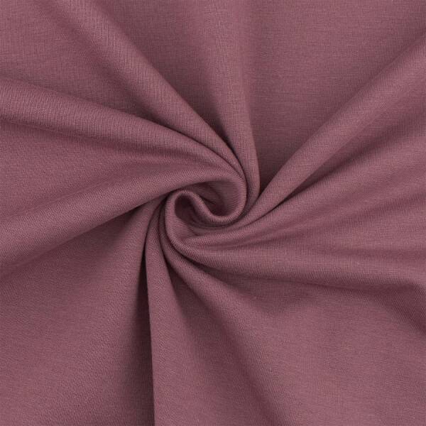 French Terry Stoff Maike, ungeraut, uni mauve