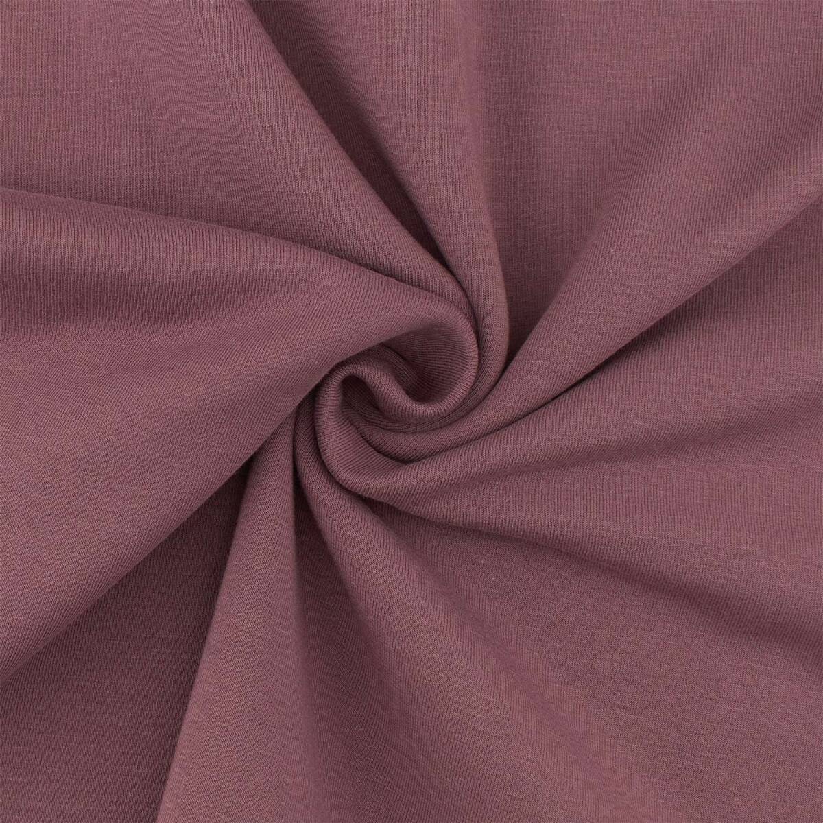 Sweatstoff Eike, angeraut, uni mauve box