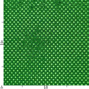 Paillettenstoff, Kreise 4mm, glänzend, grün