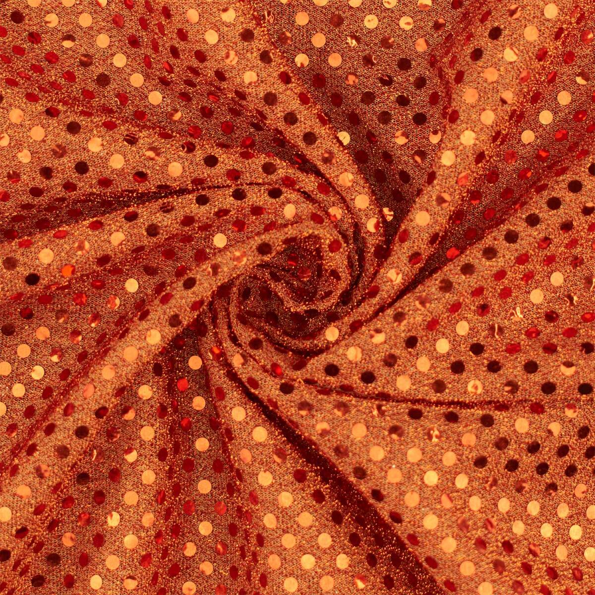Paillettenstoff, Kreise 4mm, glänze box