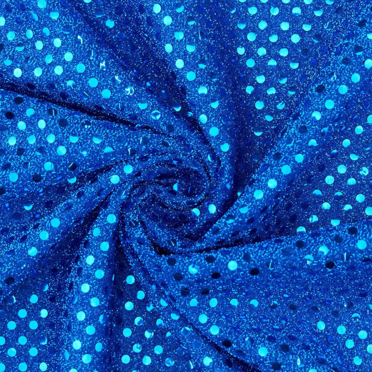 Paillettenstoff, Kreise 4mm, glänze box
