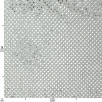 Paillettenstoff, Kreise 4mm, glänzend, silber