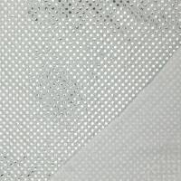 Paillettenstoff, Kreise 4mm, glänzend, silber