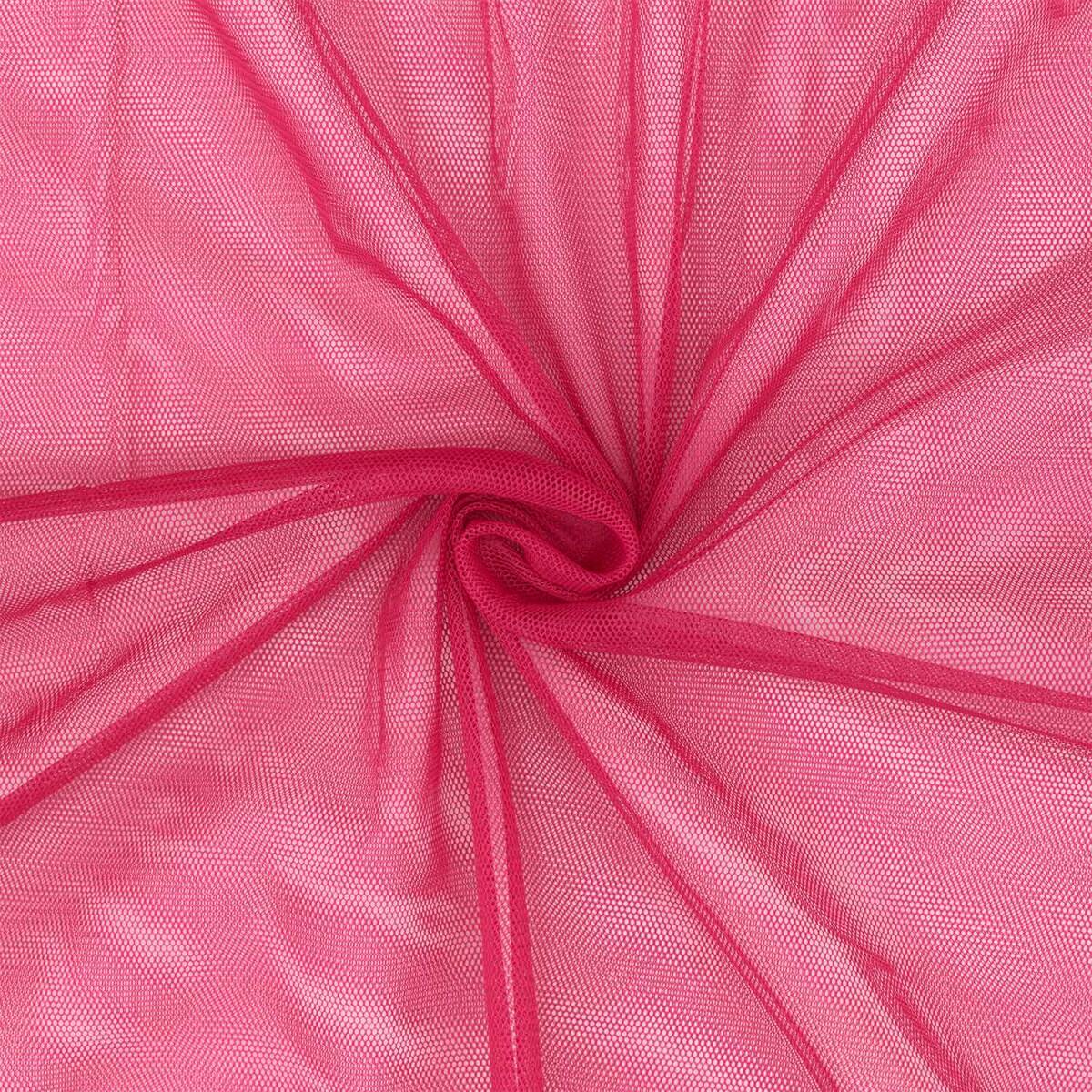 Softtüll Stoff, weich, uni magenta box