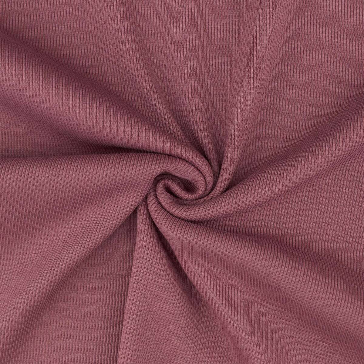 Rippenbündchen Leoni, uni mauve box