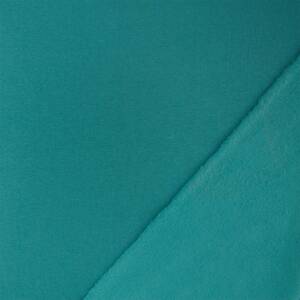Wintersweat Stoff, Heavysweat, uni petrol