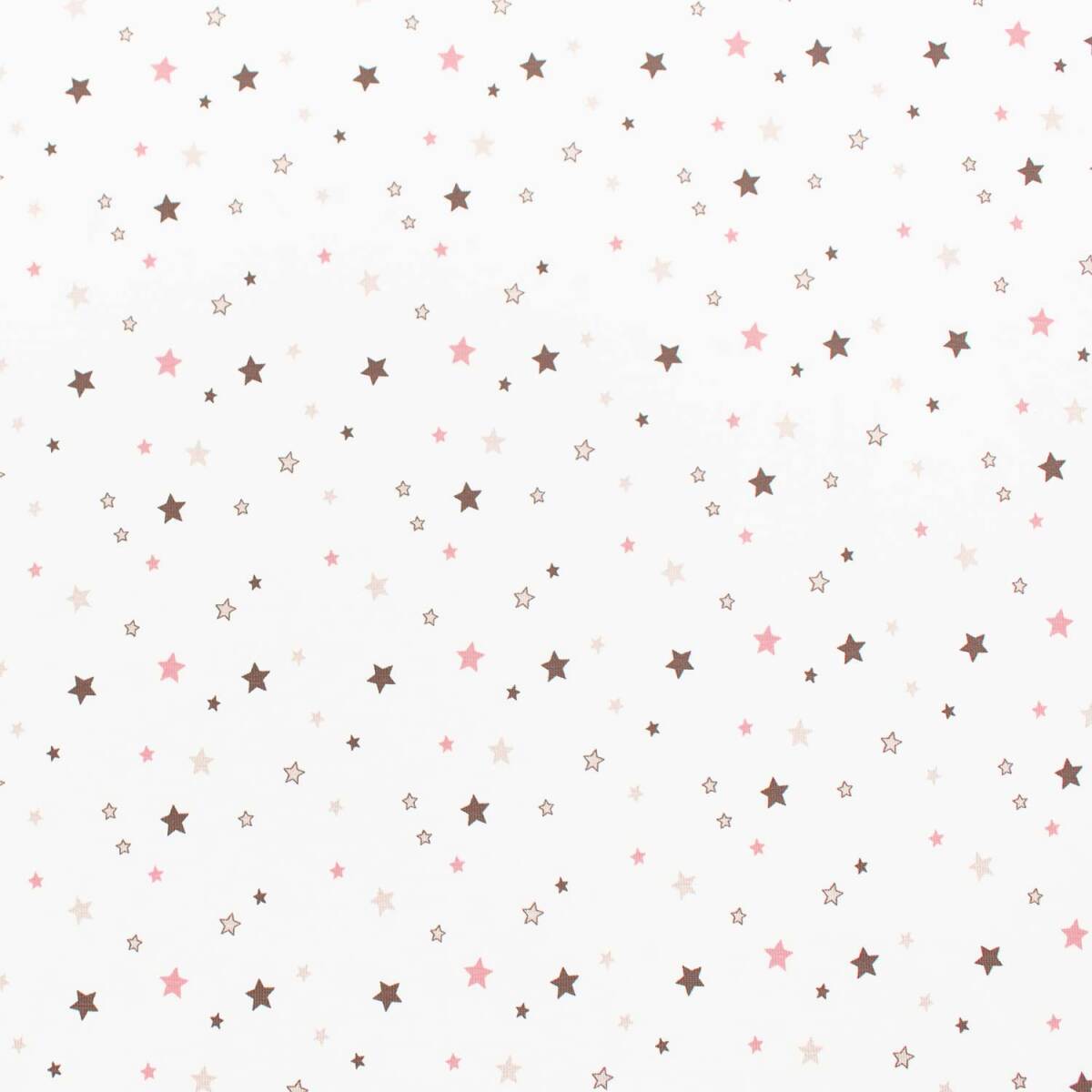 Jersey Stoff bunte Sternchen, naturweiß