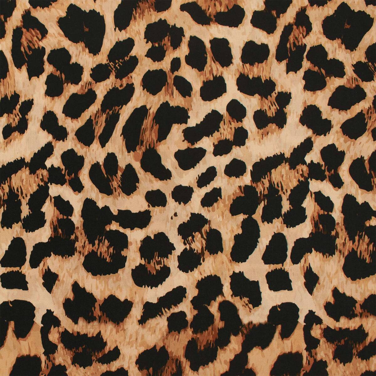 Viskose Stoff Leoprint, braun box