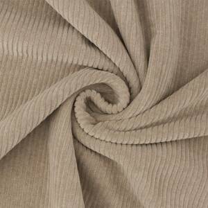 Cordjersey Stoff, uni taupe