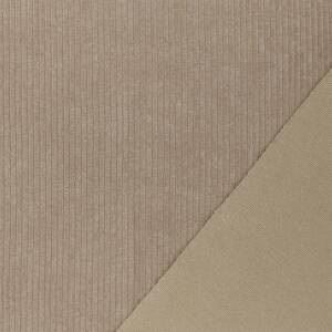 Cordjersey Stoff, uni taupe