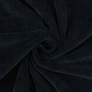 Cordjersey Stoff, uni schwarz