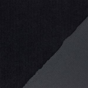 Cordjersey Stoff, uni schwarz