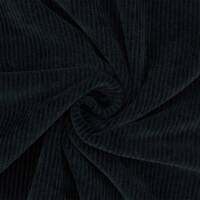 Cordjersey Stoff, uni schwarz