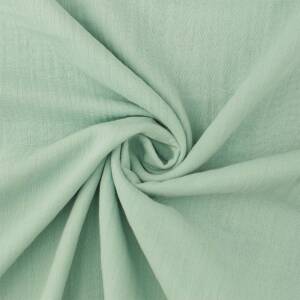 Musselin Stoff extra breit 280cm, Double Gauze, uni altmint
