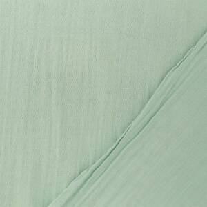 Musselin Stoff extra breit 280cm, Double Gauze, uni altmint