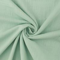 Musselin Stoff extra breit 280cm, Double Gauze, uni altmint