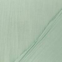 Musselin Stoff extra breit 280cm, Double Gauze, uni altmint