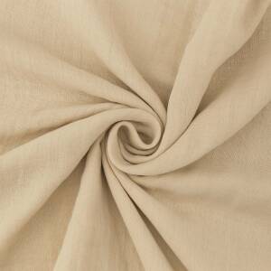 Musselin Stoff extra breit 280cm, Double Gauze, uni hellbeige