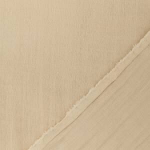 Musselin Stoff extra breit 280cm, Double Gauze, uni hellbeige