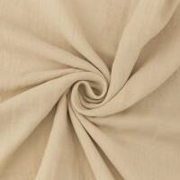 Musselin Stoff extra breit 280cm, Double Gauze, uni hellbeige