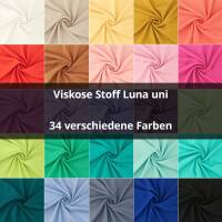 Viskose Stoff Luna, uni
